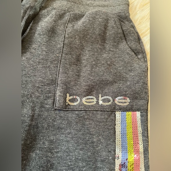 Bebe Sweatpants Joggers Gray Size S - Picture 9 of 11